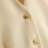 Op maat gemaakte blazer met korte mouwen van katoenmix