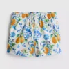 Oranje zwemshort met textuur