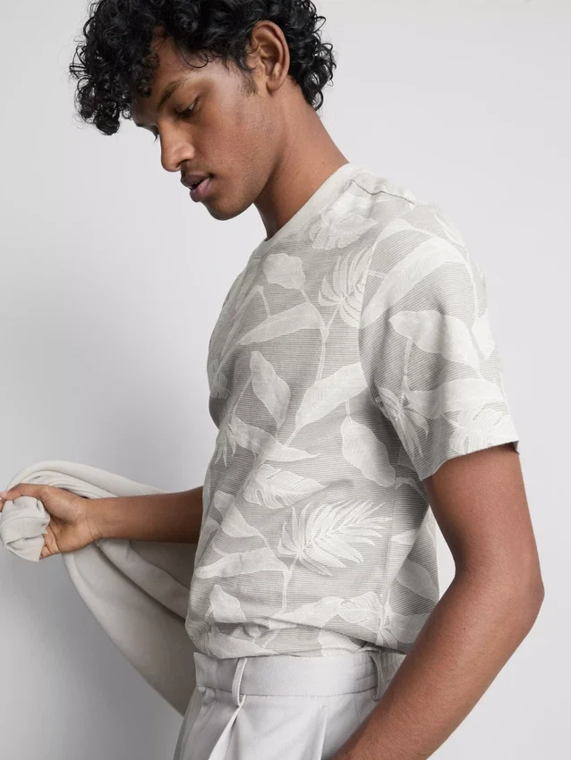 Overhemd met korte mouwen en print