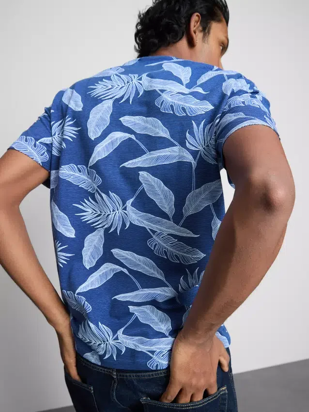 Overhemd met korte mouwen en print