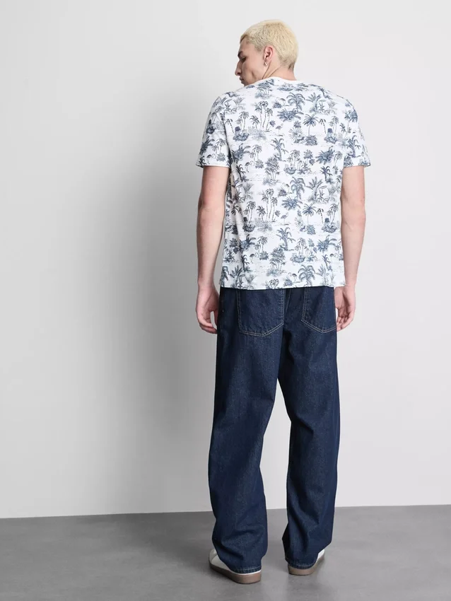 Overhemd met korte mouwen en print