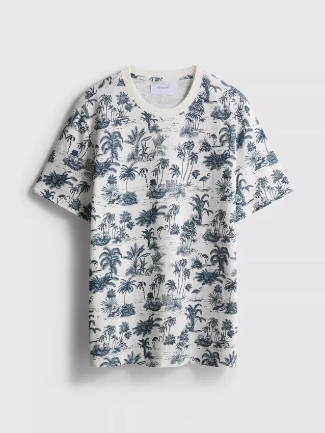 Overhemd met korte mouwen en print