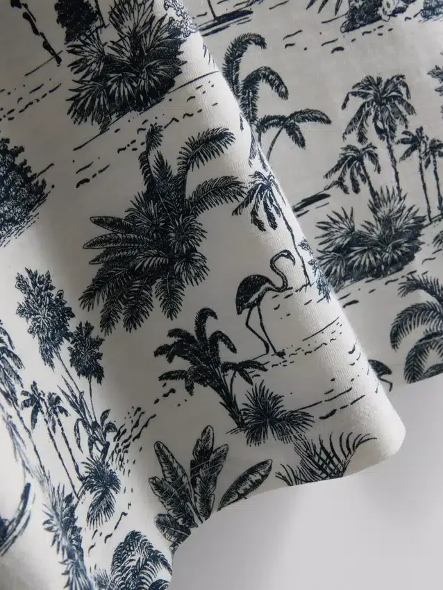 Overhemd met korte mouwen en print