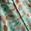 Overhemd met korte mouwen, knoopsluiting en vogelprint