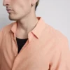 Overhemd met lange mouwen van linnenmix