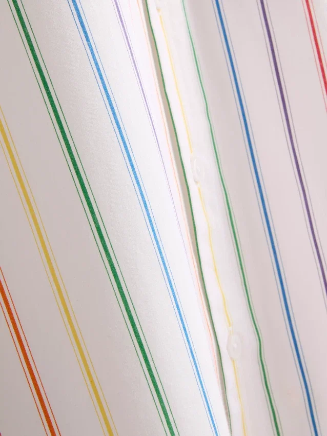 Overhemd met reverskraag en Pride-strepen