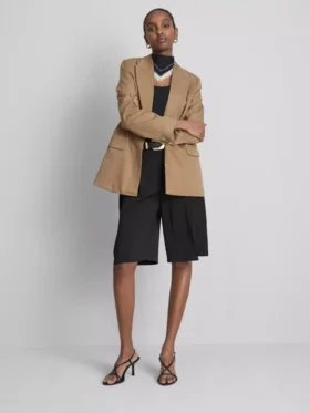 Oversized blazer met enkele rij knopen