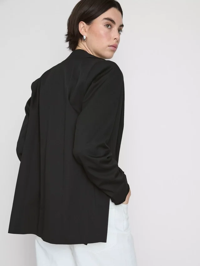 Oversized blazer met enkele rij knopen
