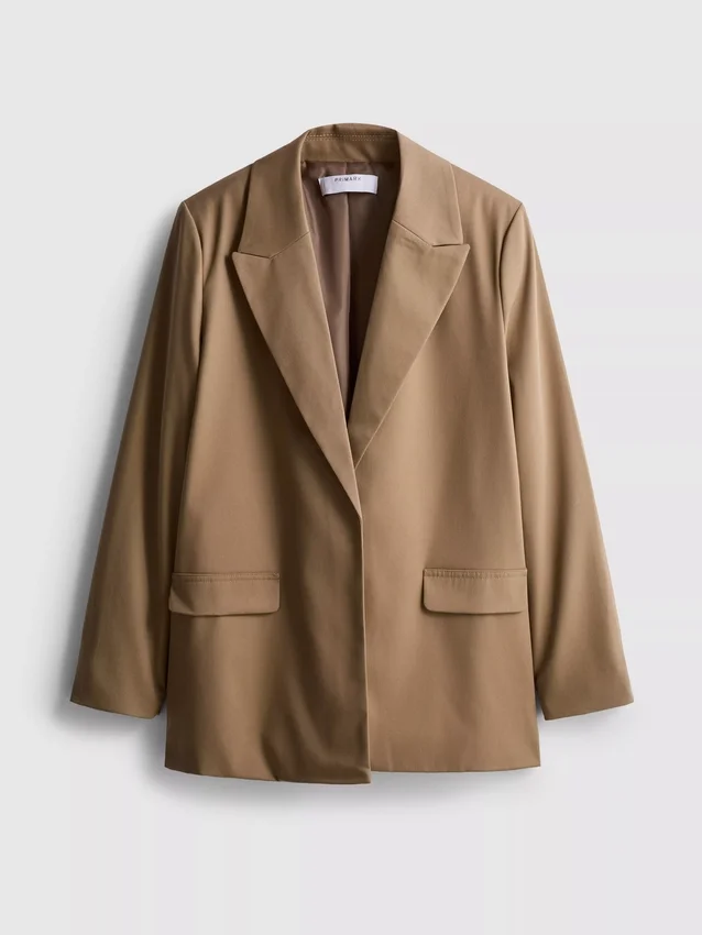 Oversized blazer met enkele rij knopen