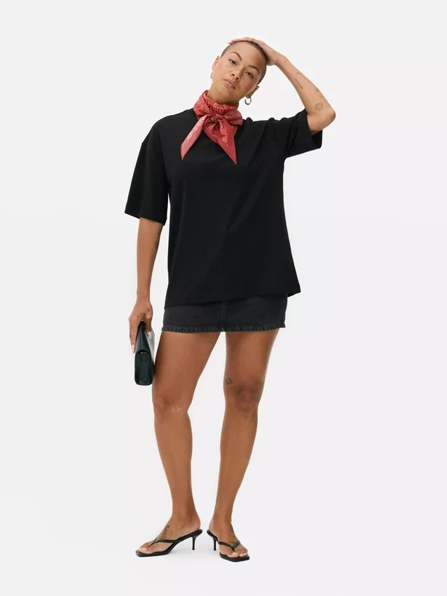 Oversized jersey T-shirt dat niet mag ontbreken in je garderobe