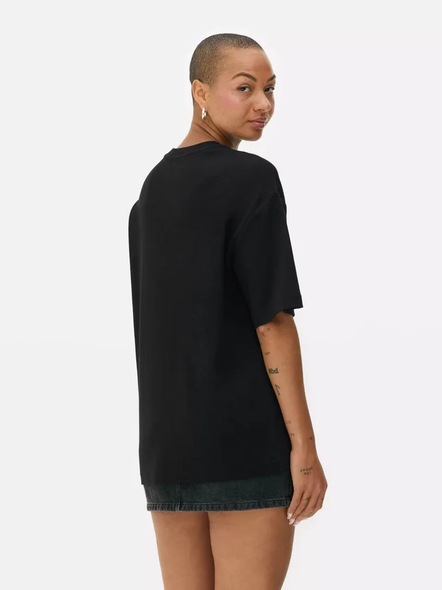 Oversized jersey T-shirt dat niet mag ontbreken in je garderobe