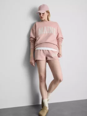 Oversized Maine-sweatshirt met hoog katoengehalte
