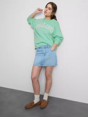 Oversized Malibu-sweatshirt met hoog katoengehalte