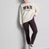 Oversized sport-sweatshirt van katoenrijk materiaal