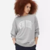 Oversized sweatshirt met print uit New York