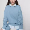Oversized sweatshirt met verlaagde schouders