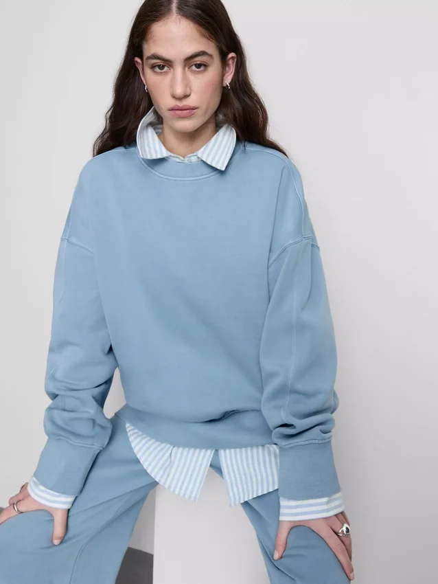 Oversized sweatshirt met verlaagde schouders