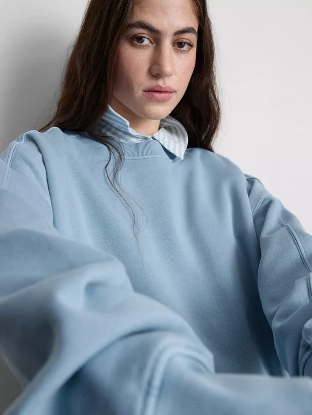 Oversized sweatshirt met verlaagde schouders