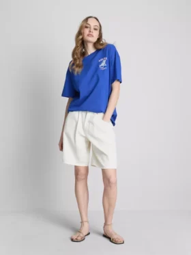 Oversized T-shirt met Soleil-print