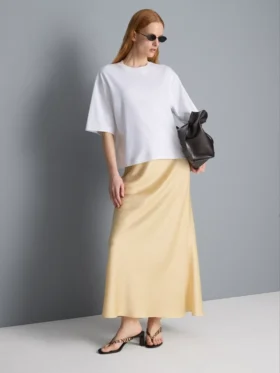 Oversized T-shirt van katoen