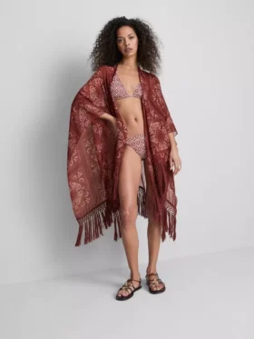 Paisley-cape met franjes