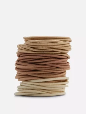 Pakket van 60 dikke elastische haarbanden