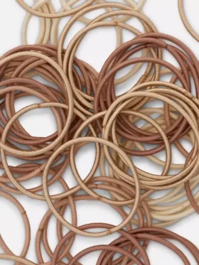 Pakket van 60 dikke elastische haarbanden