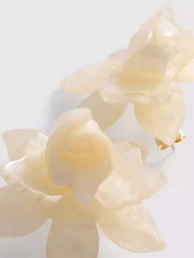 Paula Echevarría 3D-oorstokjes met bloemmotief