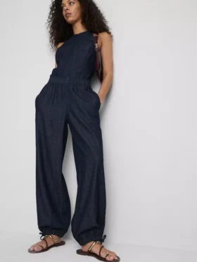 Paula Echevarría denim harembroek met hoog katoengehalte