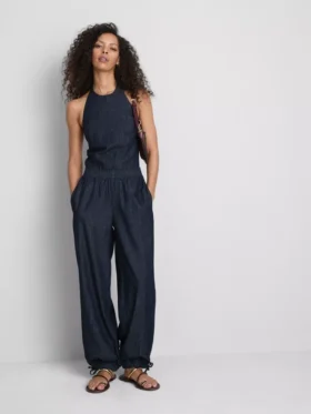 Paula Echevarría denim harembroek met hoog katoengehalte