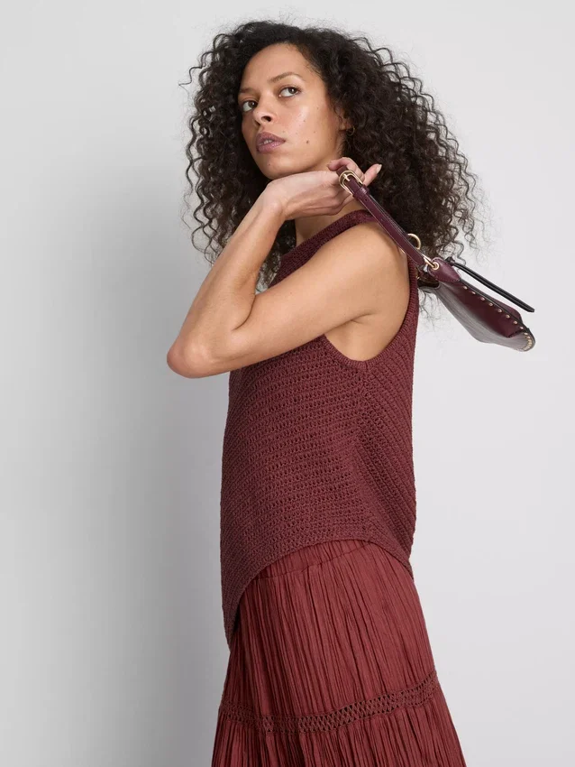 Paula Echevarría gebreide asymmetrische top