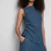 Paula Echevarría gerimpelde tanktop met kreukeffect