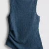 Paula Echevarría gerimpelde tanktop met kreukeffect