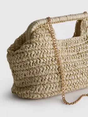 Paula Echevarría geweven crossbodytas