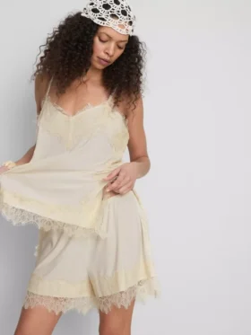Paula Echevarría korte Shorts met kanten rand