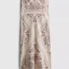 Paula Echevarría maxi-rok van satijn met schuine snit en print