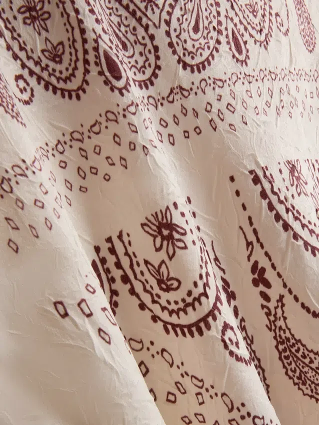 Paula Echevarría maxi-rok van satijn met schuine snit en print