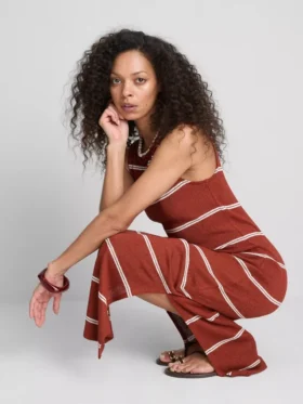 Paula Echevarría mouwloze bodycon midaxi-jurk