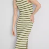 Paula Echevarría mouwloze bodycon midaxi-jurk