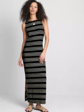 Paula Echevarría mouwloze bodycon midaxi-jurk