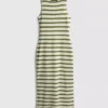 Paula Echevarría mouwloze bodycon midaxi-jurk