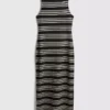 Paula Echevarría mouwloze bodycon midaxi-jurk