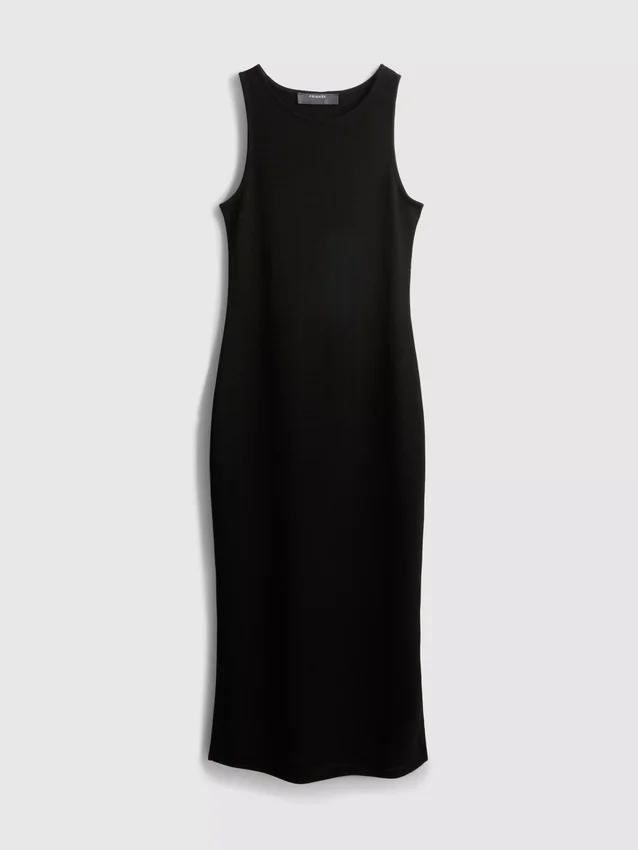 Paula Echevarría mouwloze bodycon midaxi-jurk