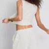 Paula Echevarría: relaxte crinkle-Shorts