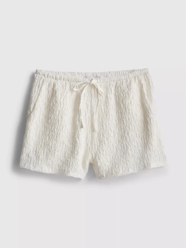 Paula Echevarría: relaxte crinkle-Shorts