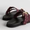 Paula Echevarría sandalen met studs op het voetbed