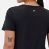 Performance-T-shirt met afgeronde zoom