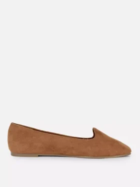Platte schoenen van imitatiesuède