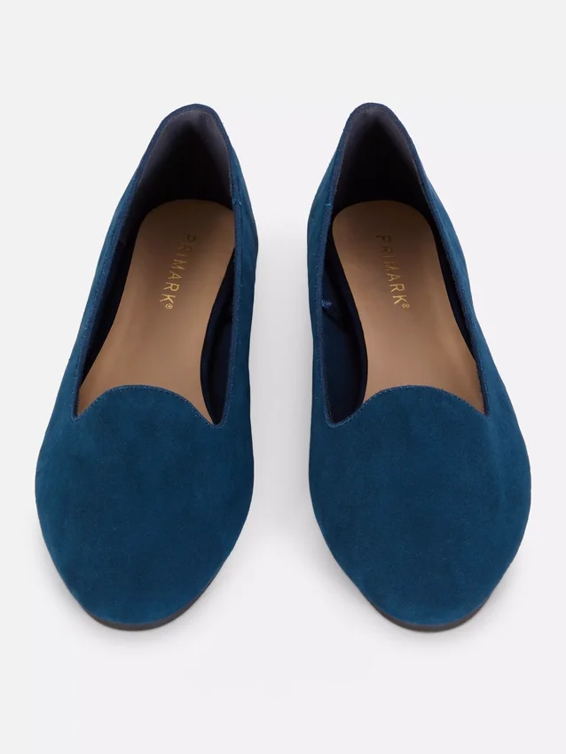 Platte schoenen van imitatiesuède