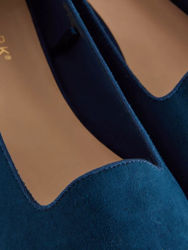 Platte schoenen van imitatiesuède